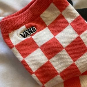 Vans checkered pink and white socks